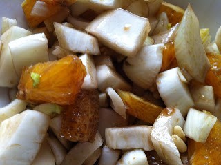 Insalata invernale (finocchi arance e pinoli)