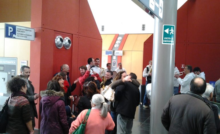 La SoloBand di Solomeo al Flash Mob per Felipe