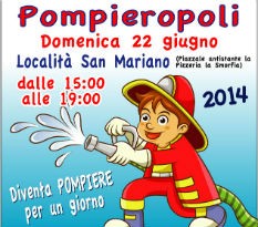 Pompieropoli, domenica a Corciano i bambini diventano vigili del fuoco per un giorno 