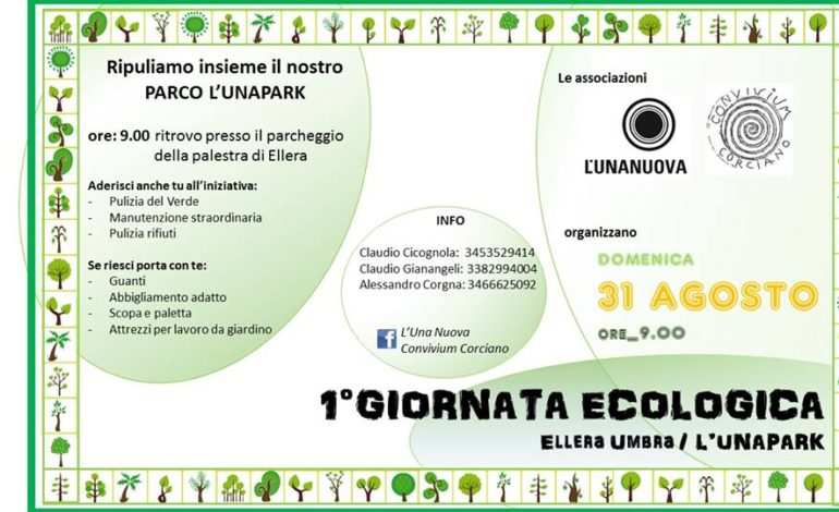 Domenica 1° Giornata Ecologica ad Ellera