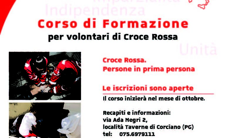 Parte il corso gratuito “In + ci sei Tu” della Croce Rossa di Corciano per nuovi Volontari
