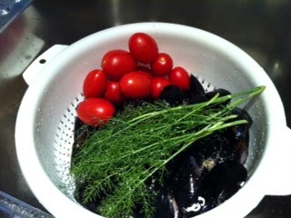 Zuppa di cozze al finocchietto selvatico