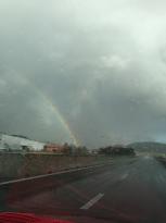 Doppio arcobaleno su Corciano