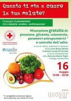 La CRI Corciano promuove screening gratuiti e una raccolta alimetare 
