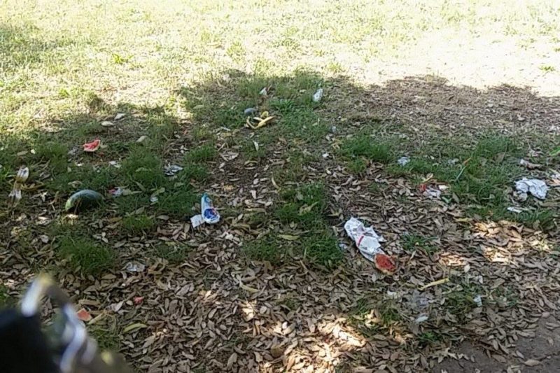 Bivacco e rifiuti nel parco di Ellera, i residenti sono stanchi della situazione 1