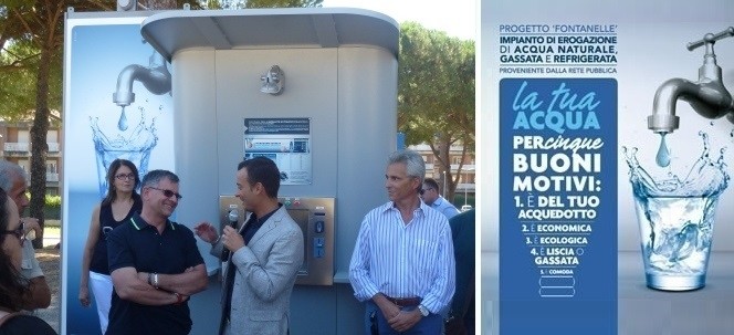 Progetto Fontanelle: inaugurazione del nuovo erogatore d'acqua a Mantignana 1