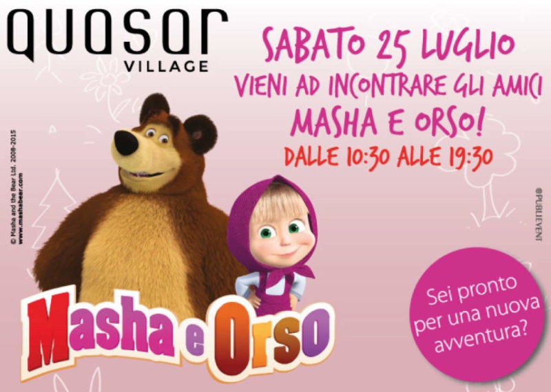 Masha & Orso, dalla Russia al Quasar Village 