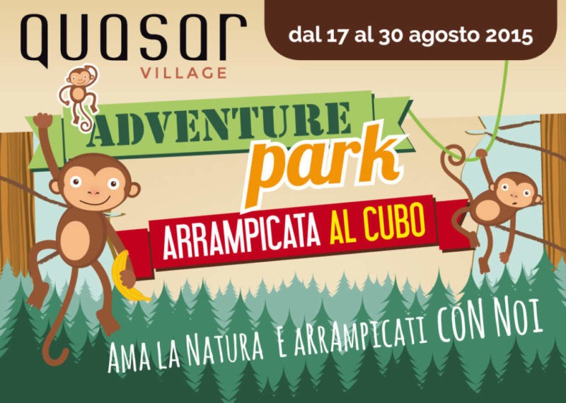 I bambini si arrampicano al Quasar Village 