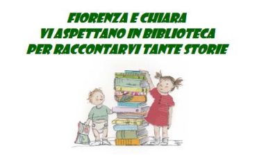 Tornano le favole di Fiorenza e Chiara, sabato mattina alla biblioteca Rodari