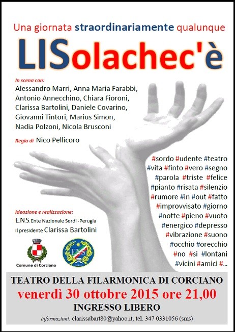 Al Teatro della Filarmonica: "LISolachec'è ... Una giornata straordinariamente qualunque" 