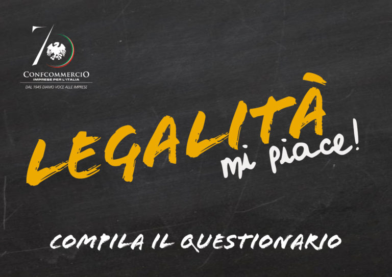 Torna "Legalità mi piace" Confcommercio Umbria invita le imprese a compilare il questionario 