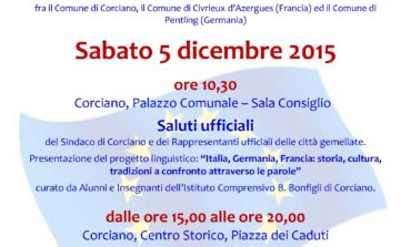 A Corciano arrivano le città gemellate: tante celebrazioni e un ricco mercatino di Natale