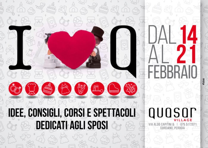 A San Valentino anche al Quasar Villege si pensa agli sposi con 