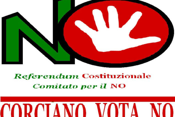 Costituito a Corciano il Comitato “Corciano vota no” al referendum costituzionale