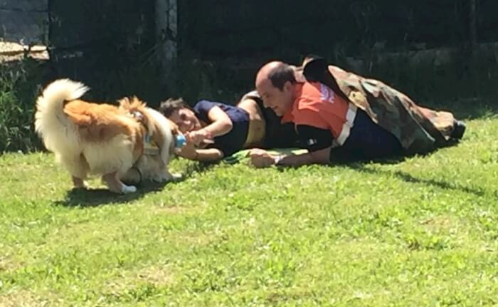 Primo soccorso, i ragazzi di Marsciano a lezione di cinofila con OVUS Corciano 1