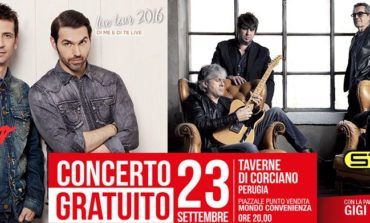 Concerto gratis a Taverne: Stadio e Zero Assoluto sul palco di Mondo Convenienza