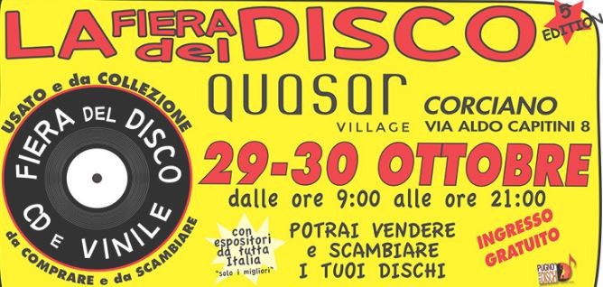 fiera-del-disco Fiera del disco: a Corciano vinili, memorabilia ed esperti a disposizione