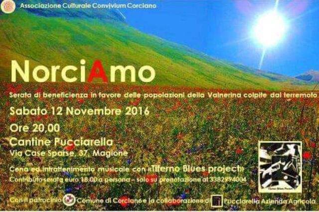 NorciAmo, sabato serata di beneficenza per la popolazioni della Valnerina 