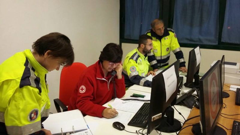 Battesimo del fuoco per il Centro Operativo Comunale che coordina la permanenza degli sfollati della Valnerina 
