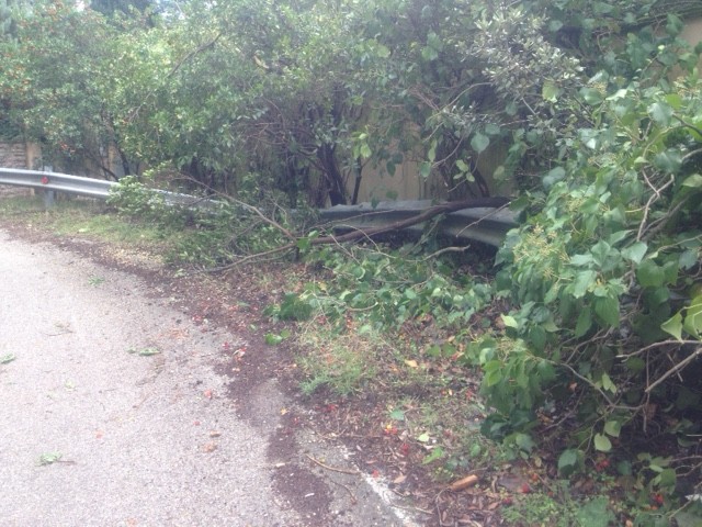 Sfondano il guard-rail e scappano: incidente alla Trinità 