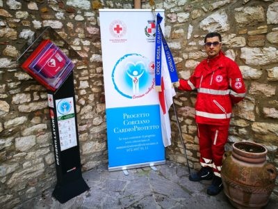 Il progetto Corciano Cardioprotetta spicca il volo: inaugurata la prima colonnina salvavita