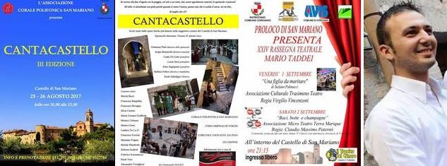 Cantacastello e Rassegna Teatrale ‘Mario Taddei’, il Castello di San Mariano risplende di luce propria 
