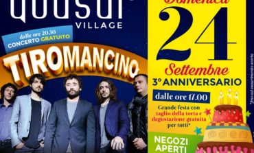 Il Quasar Village compie tre anni e festeggia con i Tiromancino