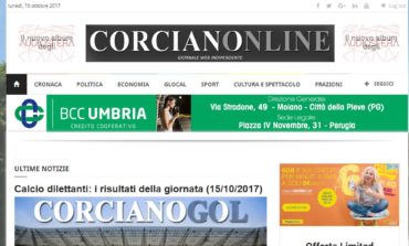 Nuovo sito per Corcianonline: il giornale web rinnova grafica e contenuti