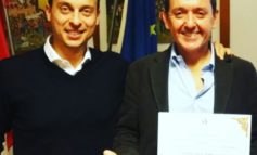 Filippo Poponesi ricevuto in Comune: lo sport che rende migliori