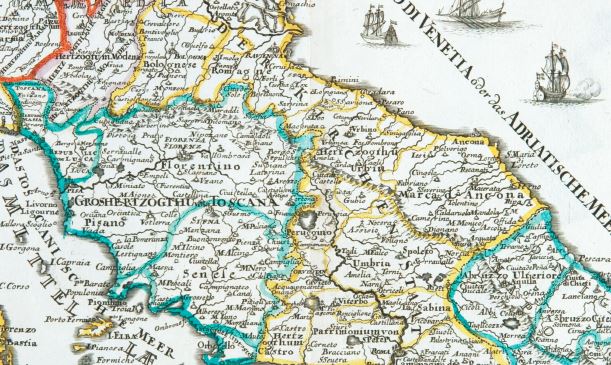 La cartografia storica dell’Italia Centrale in una mostra nella chiesa di San Francesco