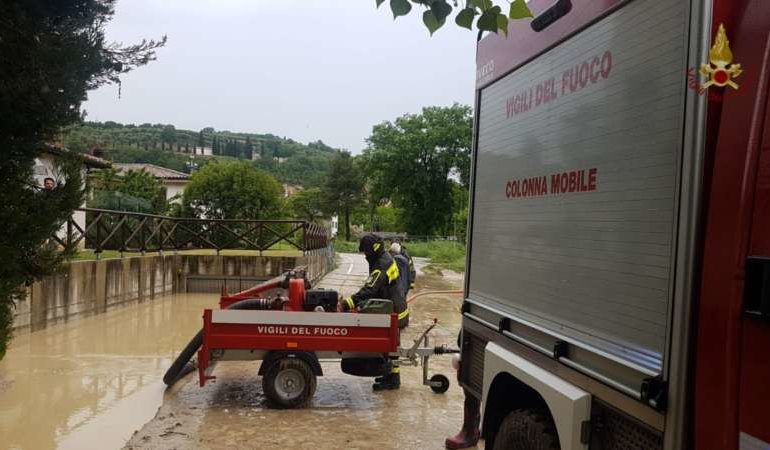 Maltempo: allagamenti a Mantignana