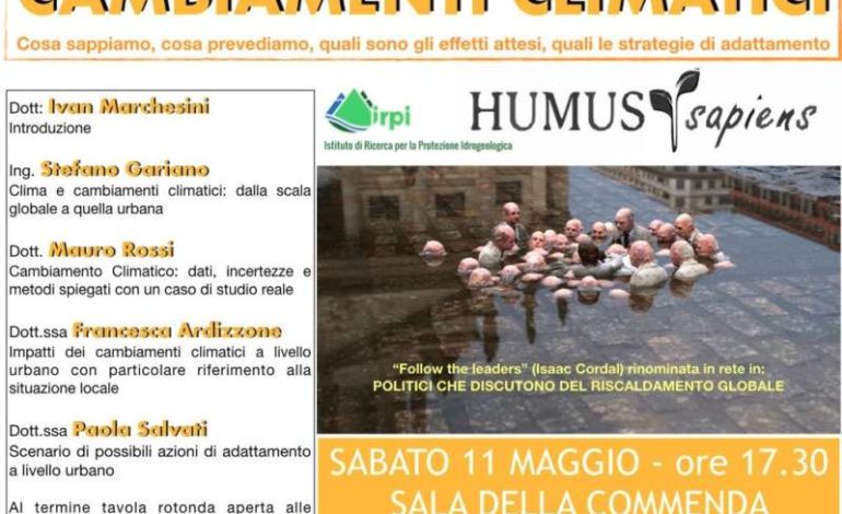 Cambiamenti climatici: se ne parlerà all’evento organizzato da Humus Sapiens