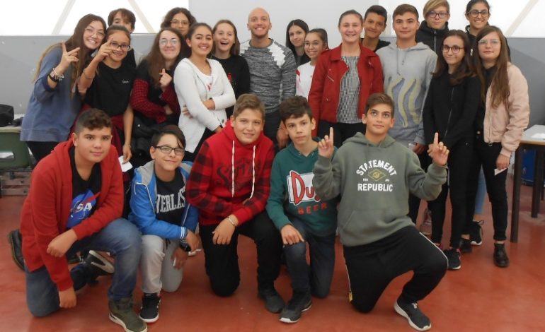 Il campione Federico Morlacchi incontra gli alunni dell’Istituto Bonfigli
