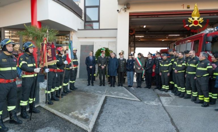 I Vigili del fuoco del comando provinciale hanno celebrato la patrona Santa Barbara