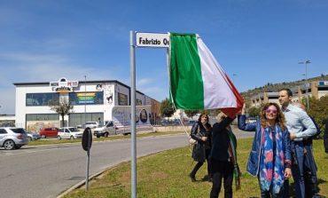 Intitolata a Fabrizio Quattrocchi la rotatoria fra Olmo ed Ellera