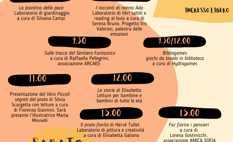 Alla Biblioteca “Gianni Rodari” sabato fioriscono le Storie