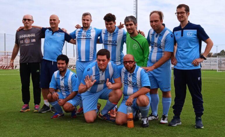 Calcio paralimpico: l’ASD Ellera debutta a Pontedera e vince i primi test match del campionato FIGC