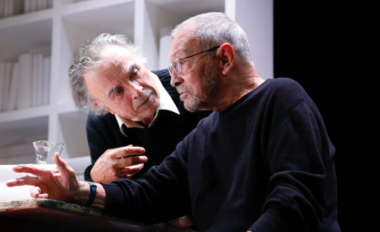 Al Teatro Cucinelli va in scena “Pour un oui ou pour un non” con Umberto Orsini e Franco Branciaroli